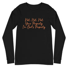 Load image into Gallery viewer, Unisex Long Sleeve God's Property Tee