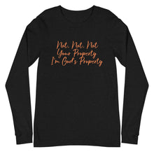 Load image into Gallery viewer, Unisex Long Sleeve God's Property Tee