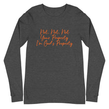 Load image into Gallery viewer, Unisex Long Sleeve God's Property Tee