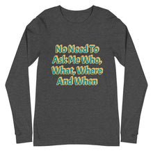 Load image into Gallery viewer, Unisex Long Sleeve Day 1 Tee