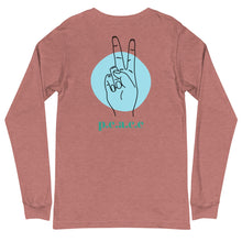 Load image into Gallery viewer, Unisex Long Sleeve Peace Tee
