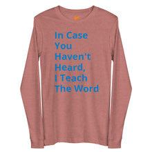 Load image into Gallery viewer, The Word Unisex Long Sleeve Tee