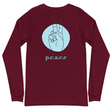 Load image into Gallery viewer, Unisex Long Sleeve Peace Tee