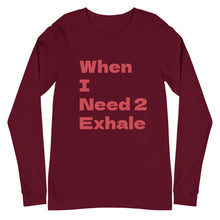 Load image into Gallery viewer, Unisex Long Sleeve Exhale Tee