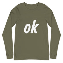 Load image into Gallery viewer, Unisex Long Sleeve Ok Tee