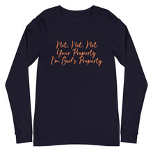 Load image into Gallery viewer, Unisex Long Sleeve God's Property Tee