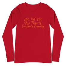 Load image into Gallery viewer, Unisex Long Sleeve God's Property Tee