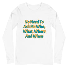 Load image into Gallery viewer, Unisex Long Sleeve Day 1 Tee