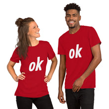 Load image into Gallery viewer, Short-Sleeve Unisex Ok T-Shirt